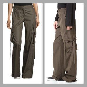 Helmut Lang Wide Leg Cargo Trouser Pants Sz 0